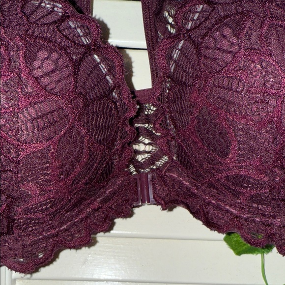 PINK Lacey Burgundy Bra - Picture 5 of 5